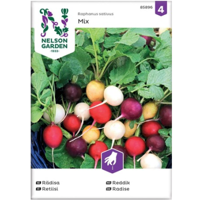 Смесь семян редиски Пинк, Албена, Злата Nelson Garden Seed Radish