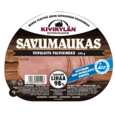 Ветчина деревенская Kivikyla Savumaukas 98% 250г нарезка