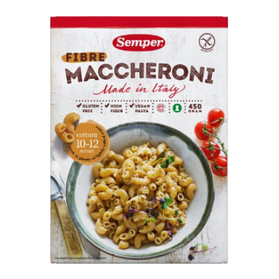 Ракушки без глютена Semper Maccheroni 450 г 