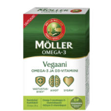 Препарат для веганов MOLLER VEGAANI OMEGA-3 JA D-VITAMIINI 30кап