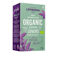 Органический молотой кофе Lofbergs Organic Medium Roast  Kahvi Luomu 450г