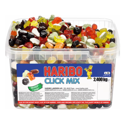 Конфеты жевательные HARIBO Click Mix  2,4 кг