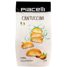 Печенье PIACELLI Cantuccini 175г с миндалем в мягкой упаковке