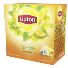 Черный чай с лимоном Lipton Lemon Pyramidi 20шт