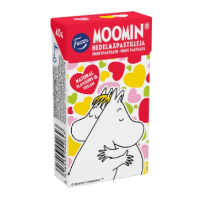 Фруктовые пастилки Fazer Moomin hedelmapastilli 40г