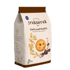 Овсяное печенье Fazer Jyvashyva с шоколадными кусочками 350г