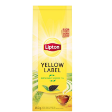 Черный листовой чай Lipton Yellow Label 150 г 