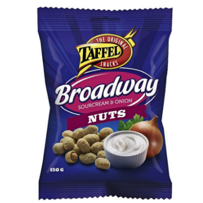 Французский арахис с луком Taffel Broadway Nuts 150г