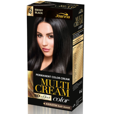 Крем-краска для волос Multi Cream color cream permanent № 42 черный цвет