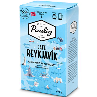 Молотый кофе Paulig Reykjavik UTZ 475г  