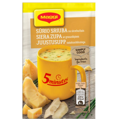 Готовый сырный суп с хлебными кубиками MAGGI Juustusupp 19г