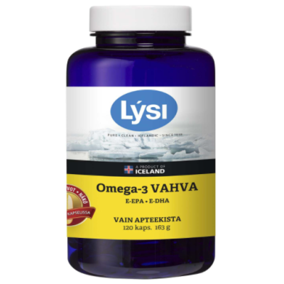 Капсулы с рыбьим жиром для сердца LYSI OMEGA-3 VAHVA 120шт