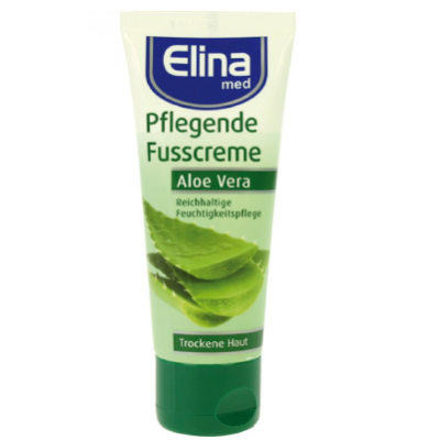 Крем для ног c Алоэ Вера Elina Foot Cream Aloe Vera 75мл