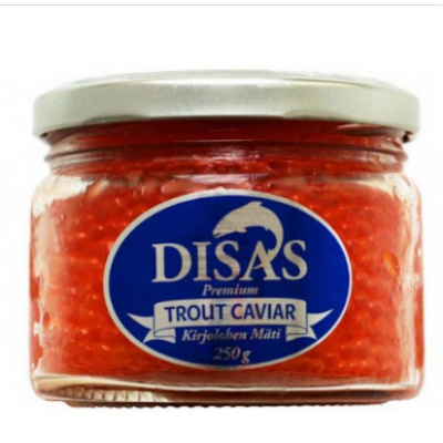 Икра радужного лосося Disas Trout Caviar 250 г премиум