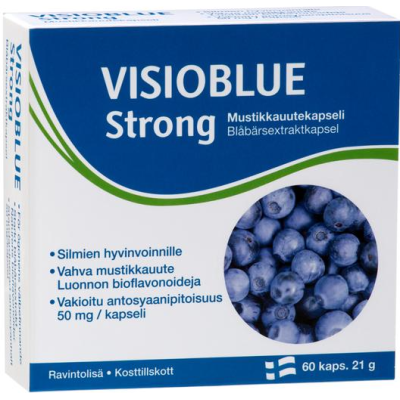 Препарат для улучшения зрения Visioblue Strong экстракт черники 60 капсул