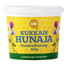 Цветочный мёд кристаллический SAM Kukkais hunaja 450г