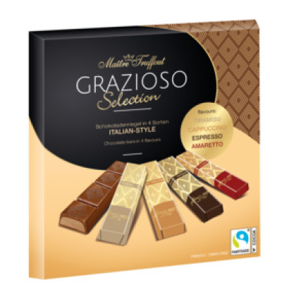 Шоколадные мини батончики  Maitre Truffout Grazioso selection Italian style 200г