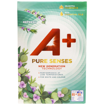 Стиральный порошок для белого A+ Pure Senses Refresh 3,6 кг