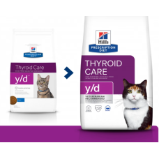 Корм для кошек с гипертиреозом Hills Thyroid Care y/d 1,5кг 