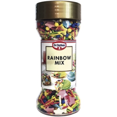 Кондитерская присыпка декоративные бусинки Dr. Oetker Rainbow mix 50 г 