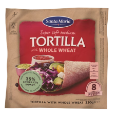 Цельнозерновые лепешки Тортилья Santa Maria Tex Mex Tortilla Whole Wheat 320г 8шт