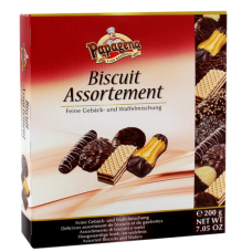 Ассорти из печенья и вафель Papagena Biscuit assortment 200г в коробке