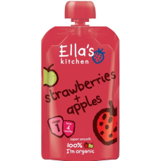 Клубнично-яблочное пюре органическое Ella's Kitchen Strawberries apples 120г с 4 месяцев