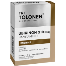 Капсулы убихинона Tri Tolonen Ubikinon Q10 100 мг + витамины группы B 30капсул