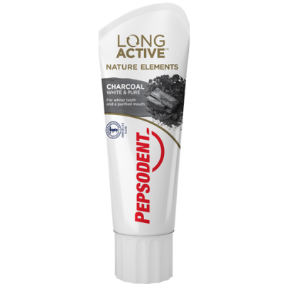 Зубная паста Pepsodent Long Active Nature Elements 75мл с углем