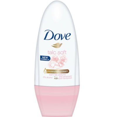 Шариковый дезодорант Dove Roll-On Talc Soft 50мл