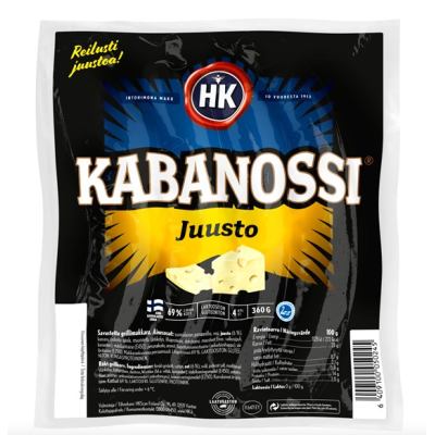 Колбаски с сыром HK Kabanossi Juusto 360г