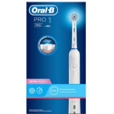 Ультратонкая электрическая зубная щетка Oral-B PRO1 700 White Sensi