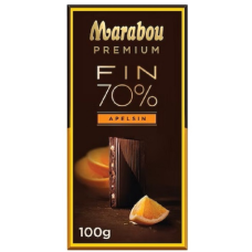 Плиточный шоколад Marabou Premium 70% какао апельсин 100 г