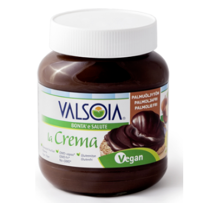 Ореховая паста Valsoia La Crema Hasselpahkinalevite 400 г без глютена