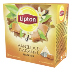 Черный чай в пакетиках Lipton Vanilla Caramel Pyramid 20шт