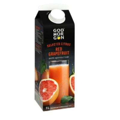 Сок грейпфрутовый God Morgon Selected Citrus Blood 100% 1 л