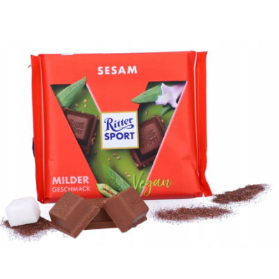 Шоколад веганский Ritter Sport Vegan 100г с кунжутом 