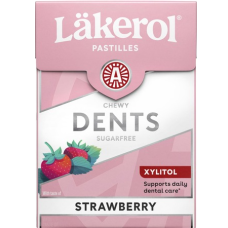 Леденцы с ксилитом со вкусом клубники Lakerol Dents Strawberry 85г