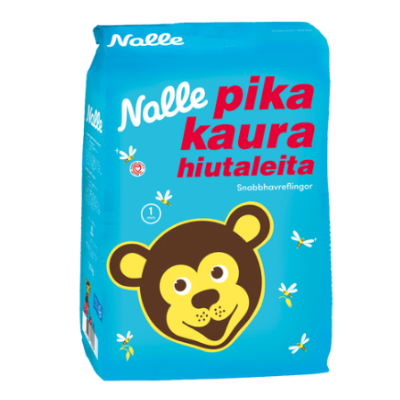 Овсяная каша быстрого приготовления Nalle Pikakaurahiutaleita 1,5 кг