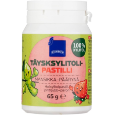 Пастилки с ксилитом Rainbow Taysksylitolipastilli Mansikka-Paaryna 65г клубника-груша