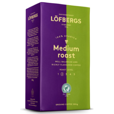 Кофе молотый Lofbergs Medium Roast 500г