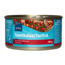 Тунец в томатном соусе Rainbow Tonnikalaa Tomaattikastikkeessa 185/100г