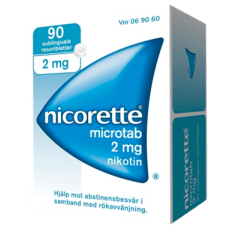 Таблетки от курения Nicorette Microtab 2 мг 90 таблеток для рассасывания