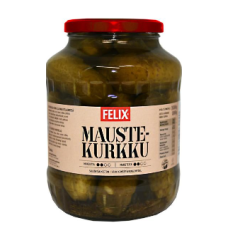 Корнишоны целые с пряностями Felix maustekurkkuja 1600/800г