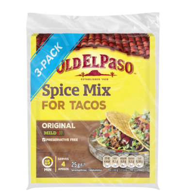 Специя Old El Paso Spice Mix For Tacos 3x25г