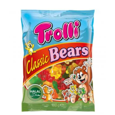 Жевательные конфеты мишки Trolli Classic Bears 100 г