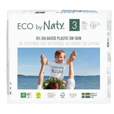 Подгузники Eco By Naty Midi №3 4-9кг 50шт