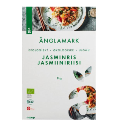 Органический жасминовый рис Anglamark jasmiiniris 1кг