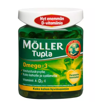 Витамины Moller Tupla Omega-3 + ADE 100 капсул