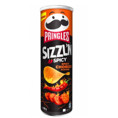 Чипсы Pringles Sizzl'n Spicy Chorizo 180 г Острый чоризо